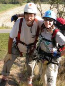 Dario e Roberta all’inizio della via ferrata